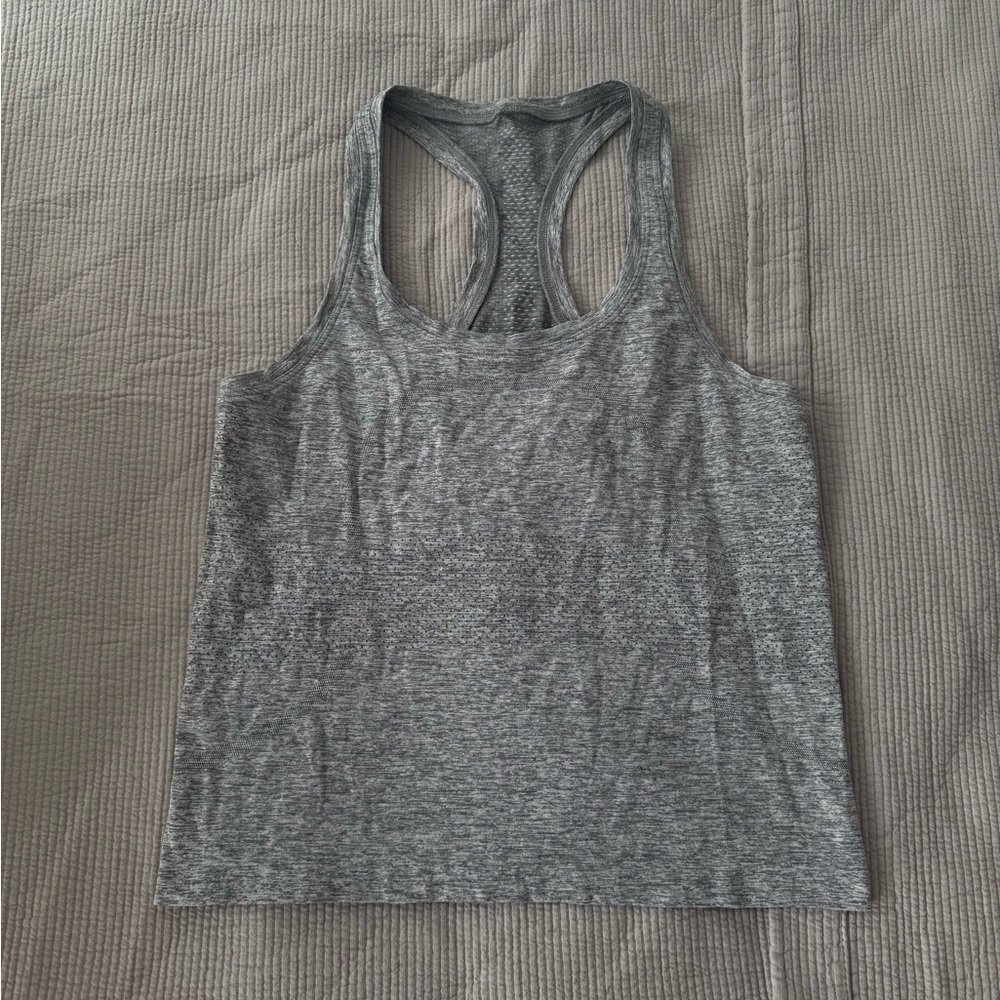 Lululemon Swiftly Tech Tank Top Waist Length in Grey size 6